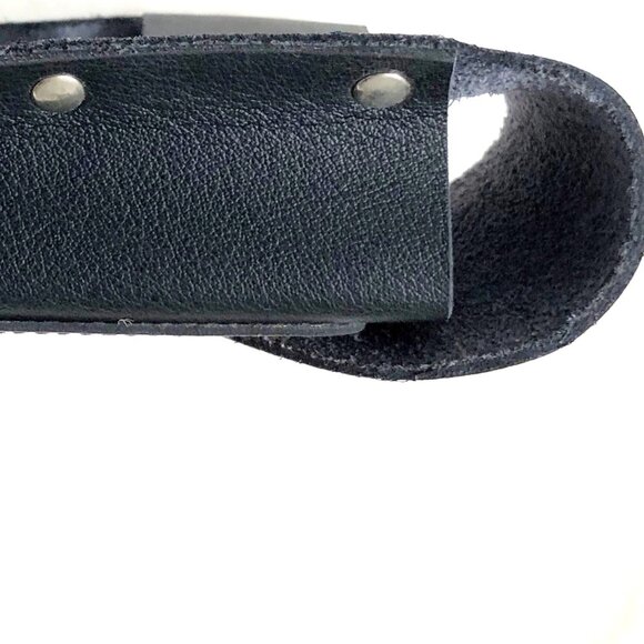 Mascorro Black Genuine Leather Freedom Racing Cigarette & Lighter Case - Picture 4 of 4